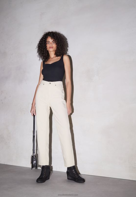 Z62T1228 Women Anna Field High-Top Trainers Black