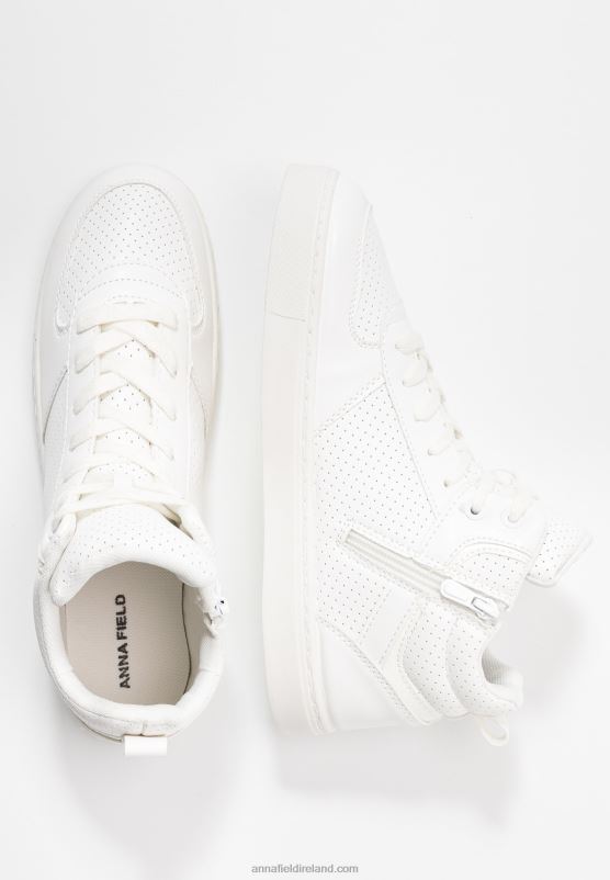 Z62T1233 Women Anna Field High-Top Trainers White