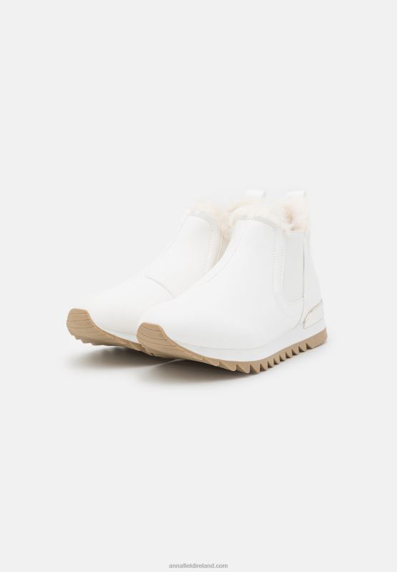 Z62T1236 Women Anna Field High-Top Trainers White